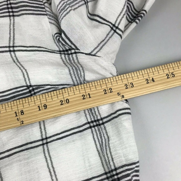 Style & Co White Gauze Eyelet Trim Knit Blouse XL - Picture 4 of 7